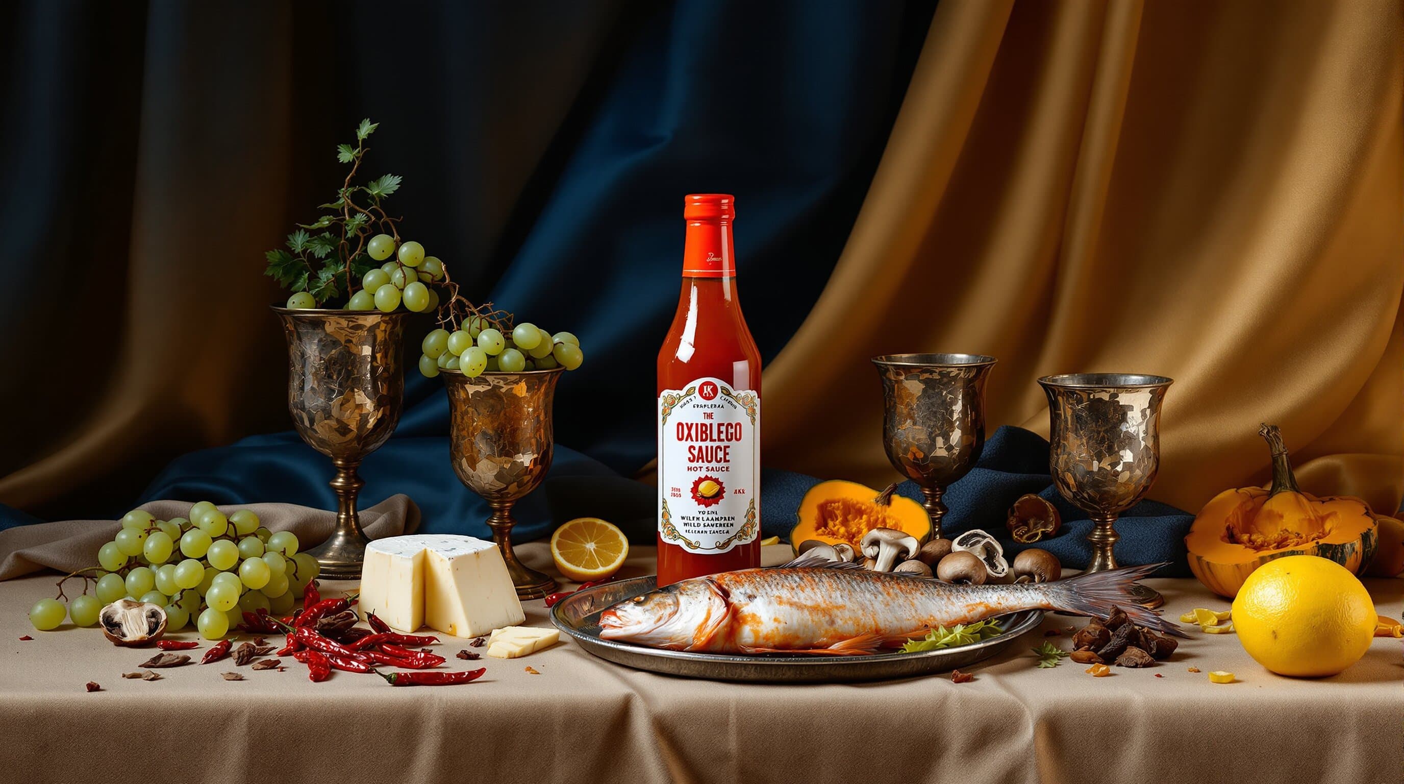 Italian still-life with hot sauce